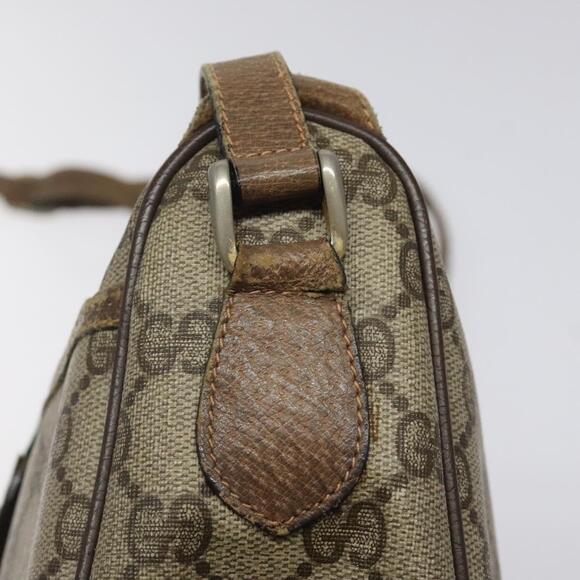 GUCCI GG Supreme Web Sherry Line Shoulder Bag Pvc Beige 89 02 032 - Picture 14 of 16